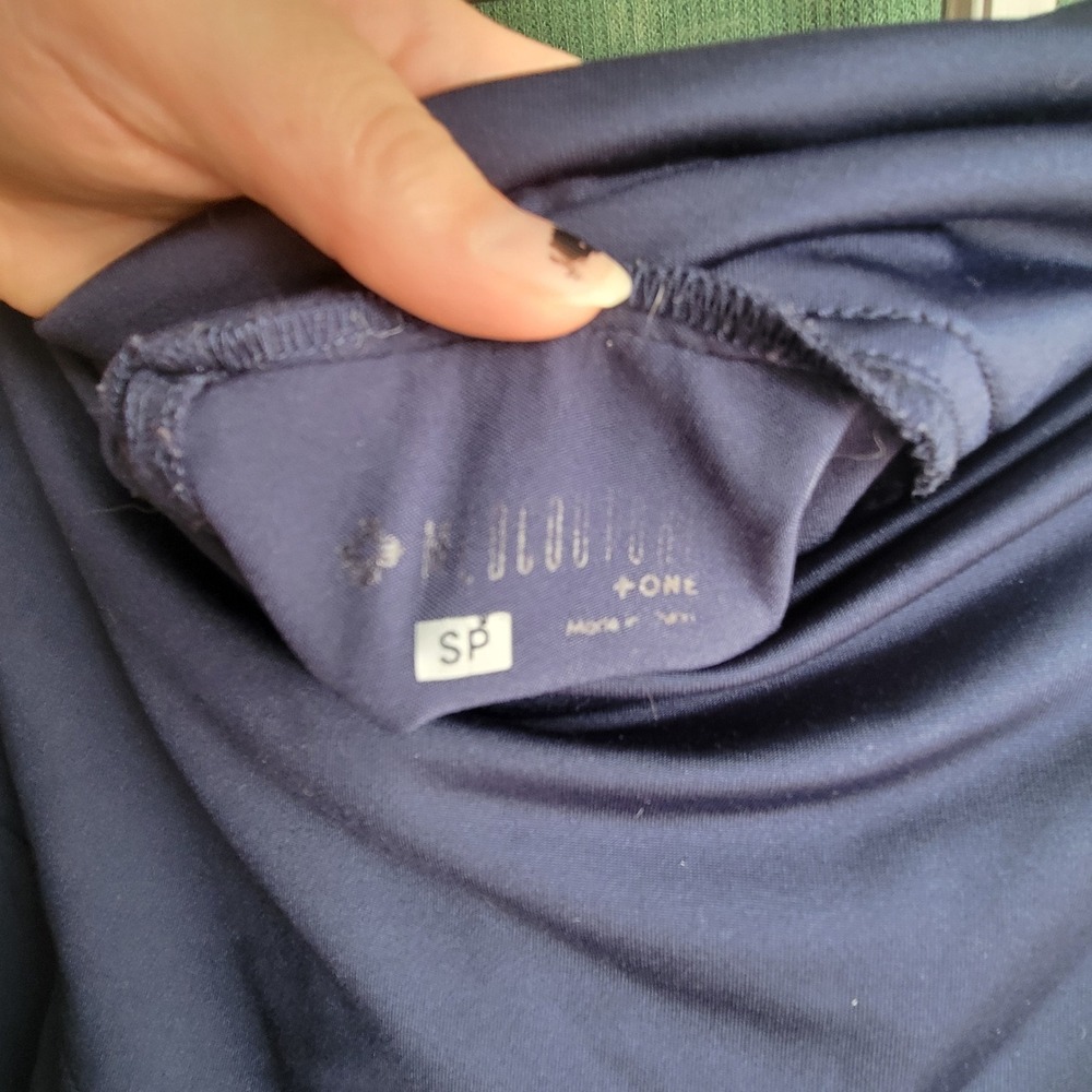 MedCouture +ONE Maternity Scrub Pants Navy Blue Small Petite SP Cargo Pocket - Picture 4 of 4
